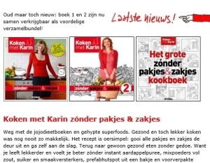 Koken zondee pakjes en zakjes