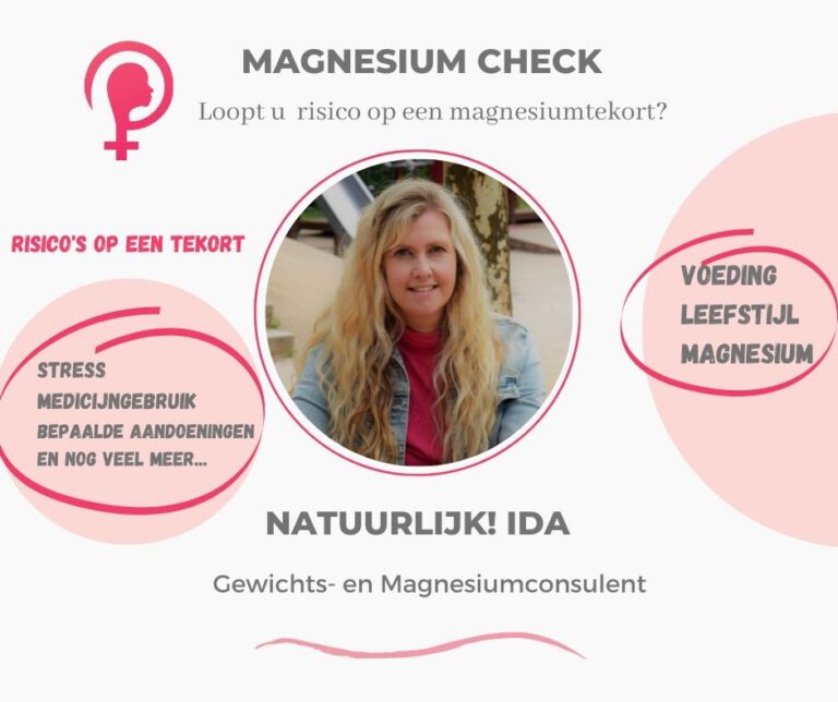 Magnesium check Magnesiumconsulent Natuurlijk! Ida